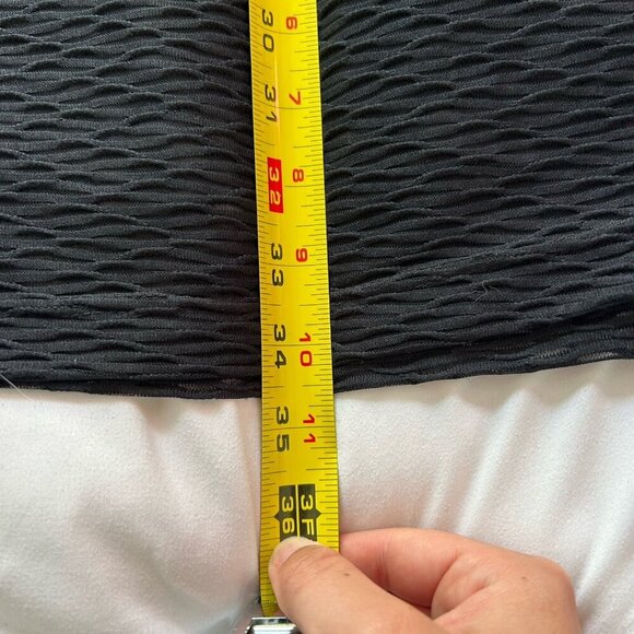 Womens S-M Gloria’s Fashions Black Bathing Suit Cover Up Resort Wear Beach VTG - Picture 4 of 7